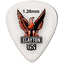 Clayton Acetal Standard Guitar Picks 1.26 mm 1 Dozen