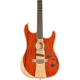 Blemished Fender Acoustasonic Stratocaster Exotic Wood Acoustic-Electric Guitar Level 2 Natural, Cocobolo 197881059125