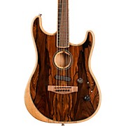 Acoustasonic Stratocaster Exotic Wood Acoustic-Electric Guitar Natural Ziricote