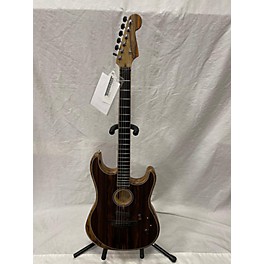 Used Fender Acoustasonic Stratocaster Exotic Ziricote Acoustic Electric Guitar