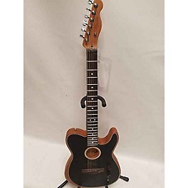Used Fender Acoustasonic Telecaster Exotic Ziricote Acoustic Electric Guitar