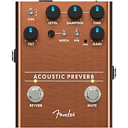 Open Box Fender Acoustic Preverb Preamp/Reverb Effects Pedal