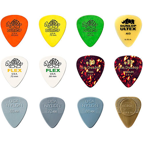 Dunlop Acoustic Variety 12 Pack Picks Guitar Center