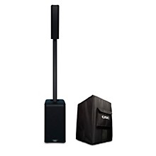 QSC Active 3-Way Column Loudspeaker With Cover, Black