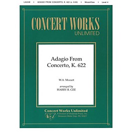 Hal Leonard Adagio from Concerto, K. 622 Clarinet/Piano Clarinet Arranged by Harry Gee