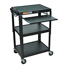 H. Wilson Adjustable Height Cart with Keyboard Tray