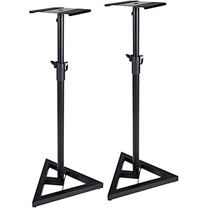 Proline Adjustable Studio Monitor Stand - Pair Black 