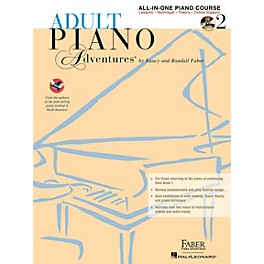Faber Piano Adventures Adult Piano Adventures All-in-One Lesson Book 2 - Book with CD, DVD and Online Support