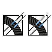 Advantage Instrument Cable Regular 10 ft. Black 2-Pack