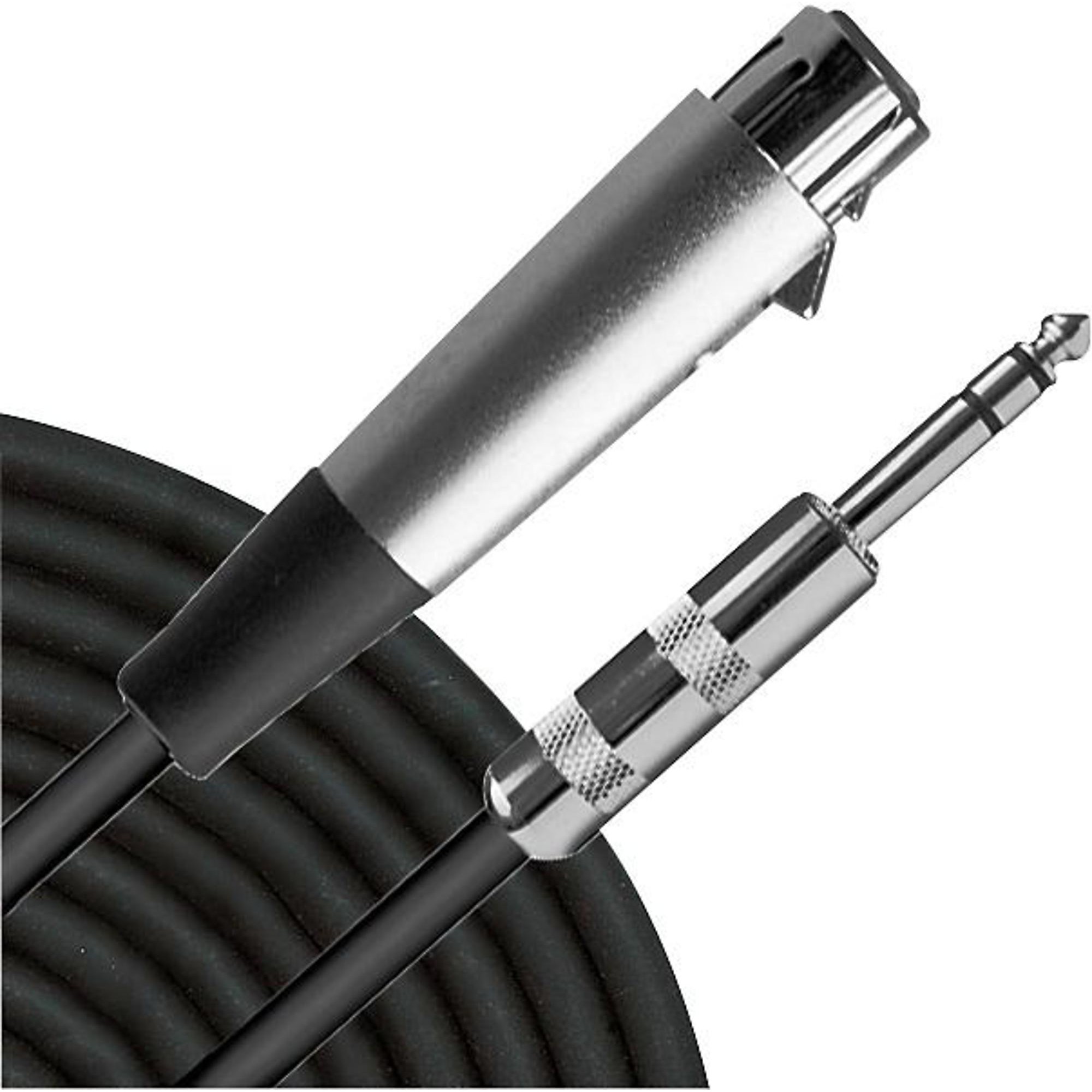Livewire Advantage Interconnect Cable 1/4" TRS Male to XLR Female 1 ft
