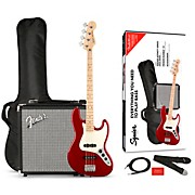Affinity Jazz Bass Limited-Edition Pack With Fender Rumble 15W Bass Combo Amp Candy Apple Red