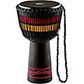 MEINL African Style Fire Rhythm Series Rope Tuned Wood Djembe 13 in. Black