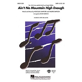 Hal Leonard Ain't No Mountain High Enough SAB by Marvin Gaye Arranged by Roger Emerson