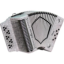 Open Box Alacran Alacran Accordion with case and straps Level 1 White E/A/D