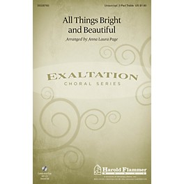 Shawnee Press All Things Bright and Beautiful Unison/2-Part Treble arranged by Anna Laura Page