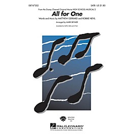 Hal Leonard All for One (from High School Musical 2) SATB arranged by Mark Brymer