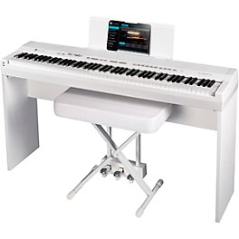 Williams Allegro IV In-Home Pack Digital Piano With Stand, Bench & Piano-Style Pedal White