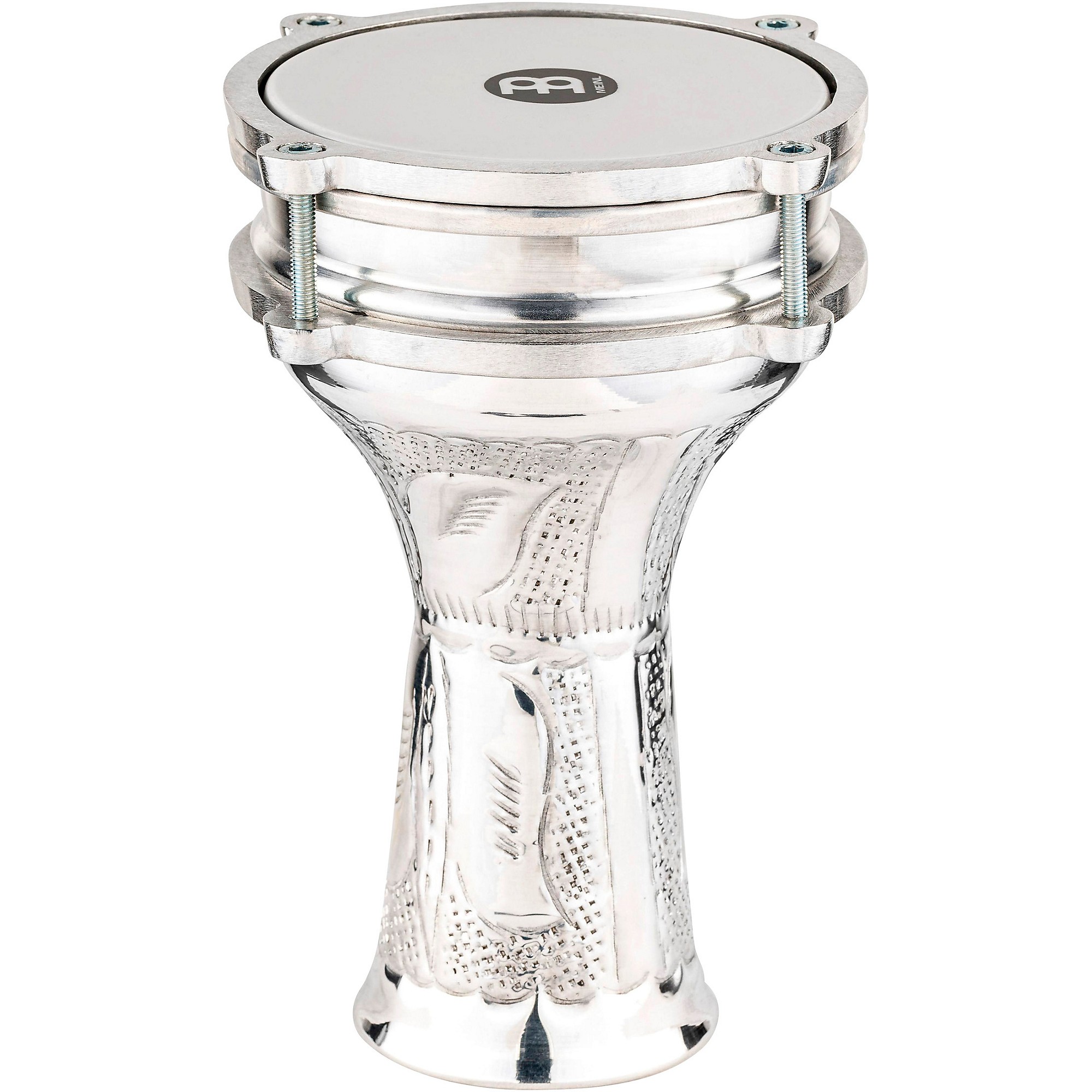 Meinl Aluminum HandHammered Darbuka Silver 5.33 x 9.25 in. Guitar Center