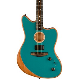 Blemished Fender American Acoustasonic Jazzmaster Acoustic-Electric Guitar Level 2 Ocean Turquoise 197881124861