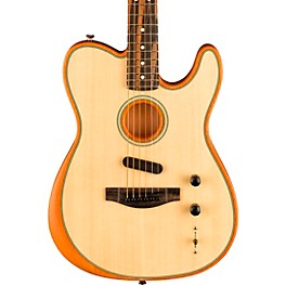Fender American Acoustasonic Telecaster Ebony Fingerboard Acoustic-Electric Guitar Natural