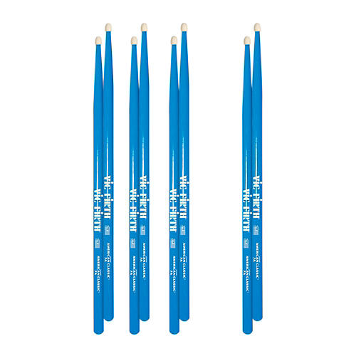 Vic Firth American Classic Drumsticks 7A (4for3 Value Pack) Blue 7A