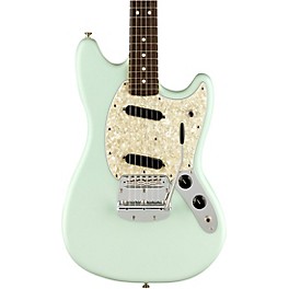 Blemished Fender American Performer Mustang Rosewood Fingerboard Electric Guitar Level 2 Satin Sonic Blue 197881076306