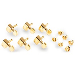 Fender American Series Stratocaster Guitar Tuners with Gold Hardware Set of 6