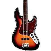 American Standard Jazz Bass Fretless 3-Color Sunburst Rosewood Fingerboard