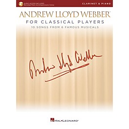 Hal Leonard Andrew Lloyd Webber for Classical Players - Clarinet and Piano Book/Audio Online