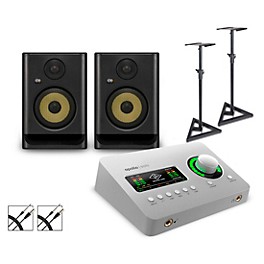 Universal Audio Apollo Solo USB with KRK ROKIT G5 Studio Monitor Pair (Stands & Cables Included)