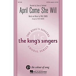 Hal Leonard April Come She Will SATTBB A Cappella by Simon & Garfunkel arranged by Philip Lawson