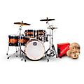 Mapex Armory Series 6-Piece Studioease Shell Pack Fast Toms With 22" Bass Drum and Sabian B8X Cymbals Caribbean Burst
