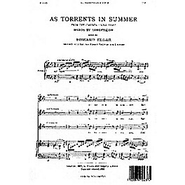 Novello As Torrents in Summer SSA Composed by Edward Elgar