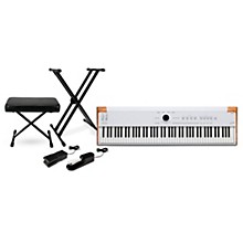 Arturia AstroLab Stage Keyboard with Proline Doublebraced Stand and Memory Foam Bench Package (Pedals Included)