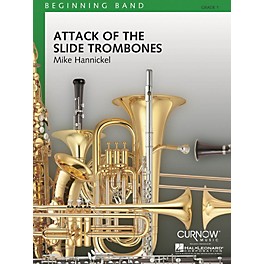Curnow Music Attack of the Slide Trombones (Grade 1 - Score Only) Concert Band Level 1 Composed by Mike Hannickel
