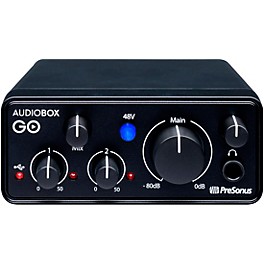 PreSonus AudioBox GO Mobile 2x2 USB Audio Interface With Studio One Artist 6 Software