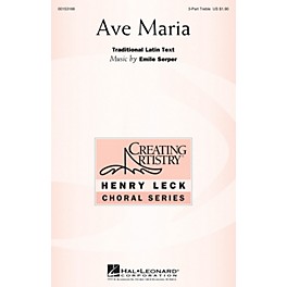 Hal Leonard Ave Maria 3 Part Treble composed by Emile Serper