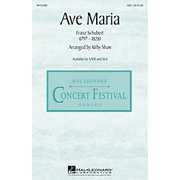 Hal Leonard Ave Maria SSA arranged by Kirby Shaw