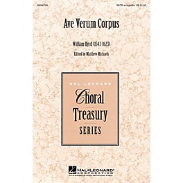 Hal Leonard Ave Verum Corpus SATB a cappella arranged by Matthew Michaels, editor