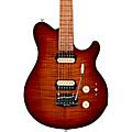 Ernie Ball Music Man Axis Super Sport Flame Top Electric Guitar Roasted Amber