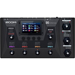 Open Box Zoom B6 Multi-Effects Processor for Bass Level 1 Black