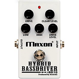 Open Box Maxon BD10 Hybrid Bass Driver Effects Pedal