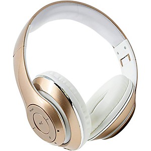 SoundLogic BFHM-12/6708 Foldable HD Bluetooth Headphones Gold 