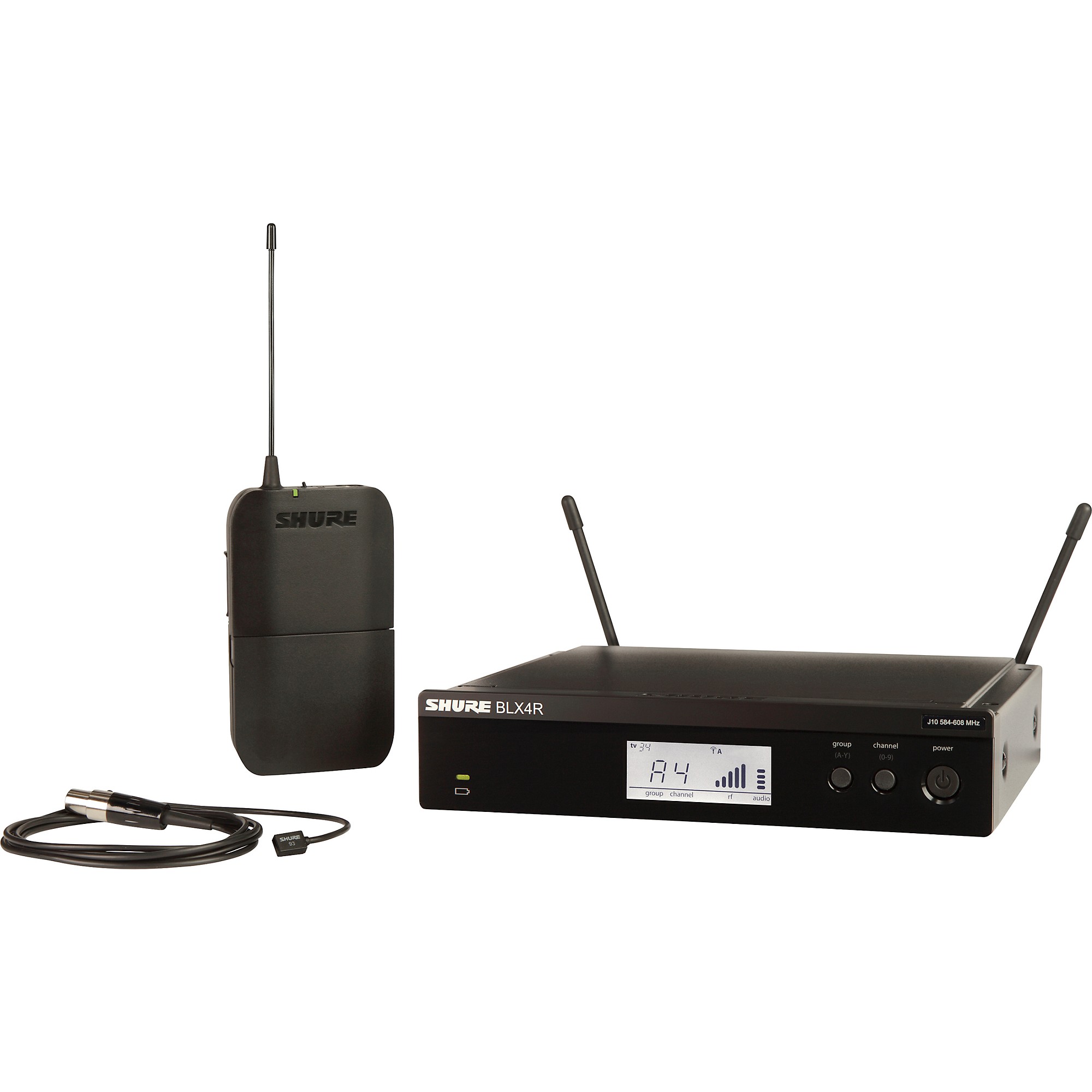 Shure BLX14R/W93 Wireless Lavalier System with WL93 Omnidirectional