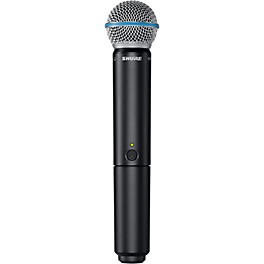 Open Box Shure BLX2/B58 Handheld Wireless Transmitter with Beta 58A Capsule Level 1 Band H10