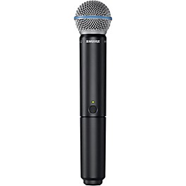 Open Box Shure BLX2/B58 Handheld Wireless Transmitter with Beta 58A Capsule Level 1 Band H9