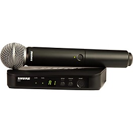 Open Box Shure BLX24/SM58 Handheld Wireless System With SM58 Capsule