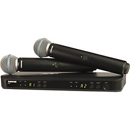Shure BLX288/B58 Wireless Dual Vocal System With Two BETA 58A Handheld Transmitters -