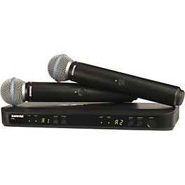Open Box Shure BLX288/B58 Wireless Dual Vocal System with two Beta 58A Handheld Transmitters Level 1 Band H9