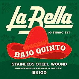 La Bella BX100 Bajo Quinto 10-String Stainless String Set